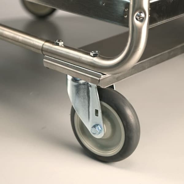 Lakeside Tubular Frame Stainless Steel 2-Shelf Cart; 500 lb Capacity, 21"x33" - 243