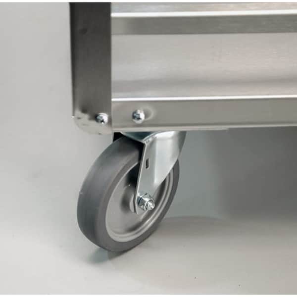 Lakeside Stainless Steel 3 Shelf Guard Rail Cart; 500 lb Capacity, 18"x27" - 526
