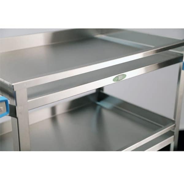 Lakeside Stainless Steel 3 Shelf Guard Rail Cart; 500 lb Capacity, 18"x27" - 526
