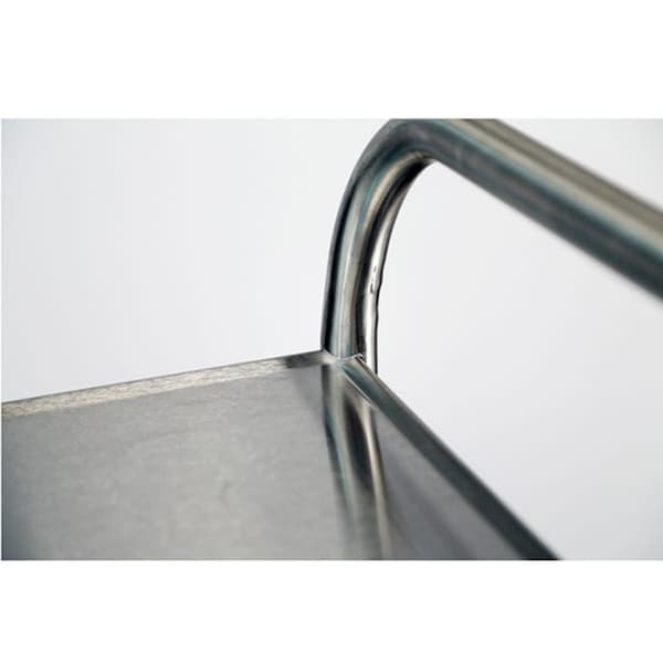 Lakeside Tubular Frame Stainless Steel 2-Shelf Cart; 500 lb Capacity, 18"x27" - 221