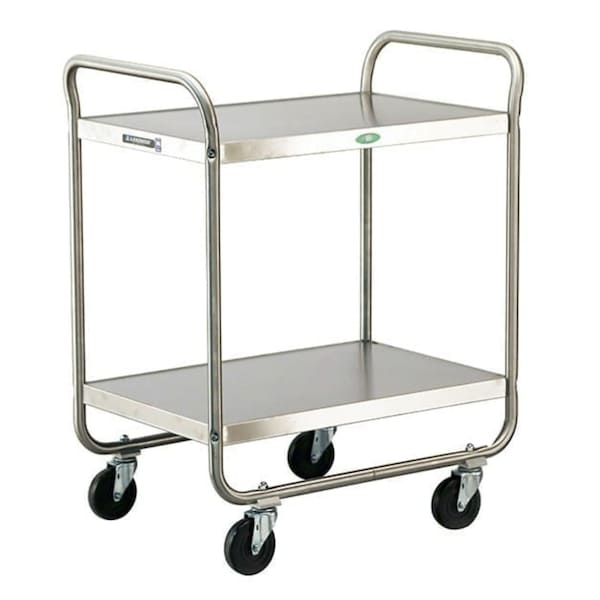 Lakeside Tubular Frame Stainless Steel 2-Shelf Cart; 500 lb Capacity, 18"x27" - 221