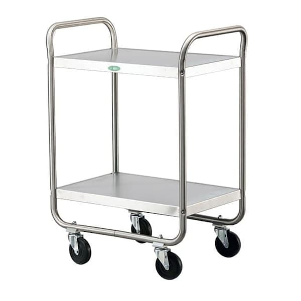 Lakeside Tubular Frame Stainless Steel 2-Shelf Cart;500 lb Capacity, 15-1/2"x24" - 210