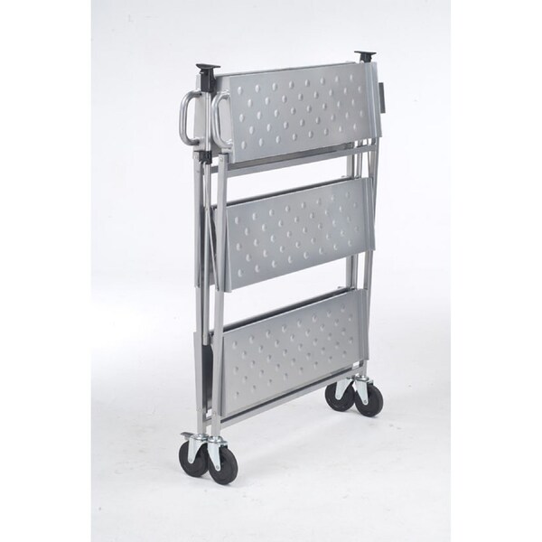 Master Grade Folding Master Busing Cart, 500 lb Cap, 5"SwvlCstr, 34" X 17.5" X 35" - BC-3000H