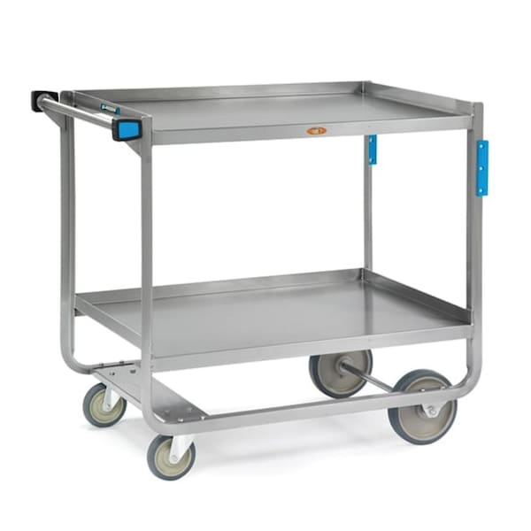 Lakeside Stainless Steel Utility Cart; 1,000 Lb Capacity, 2 Shelf, 18"x27" - 938