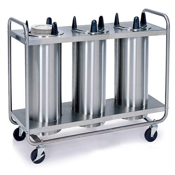 Lakeside Regular Non Heated Tubular 3 Stack Plate Dispenser; Plates Up to 5" - 7300