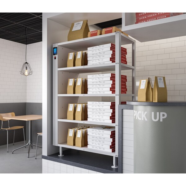 Koolmore Five-Shelve Commercial Take Out Warmer Cabinet with Touch Screen in Stainless-Steel, UL - KM-WSC-T5