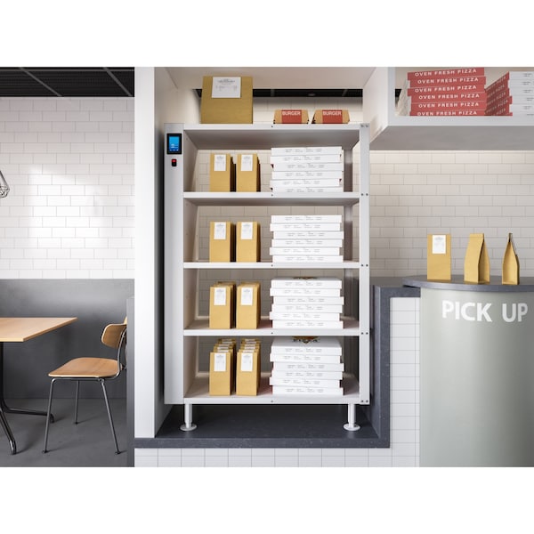Koolmore Five-Shelve Commercial Take Out Warmer Cabinet with Touch Screen in Stainless-Steel, UL - KM-WSC-T5