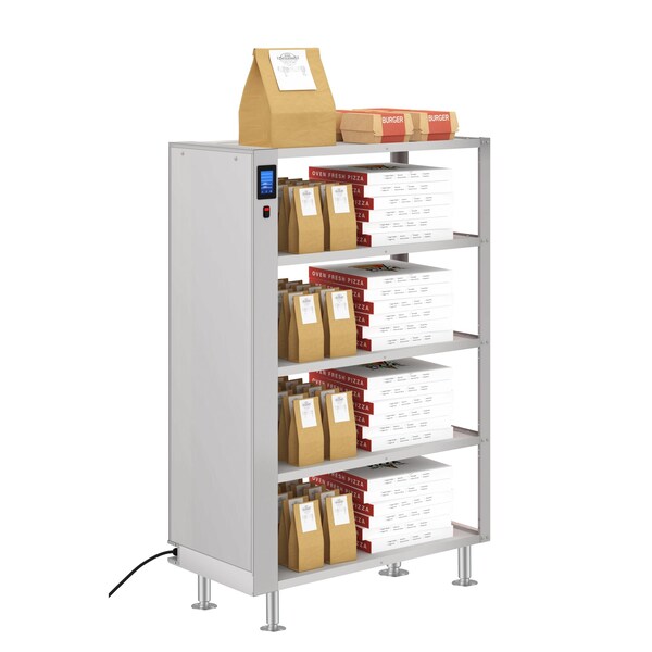Koolmore Five-Shelve Commercial Take Out Warmer Cabinet with Touch Screen in Stainless-Steel, UL - KM-WSC-T5