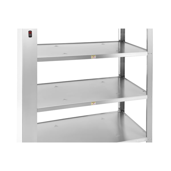Koolmore Five-Shelve Commercial Take Out Warmer Cabinet with Touch Screen in Stainless-Steel, UL - KM-WSC-T5