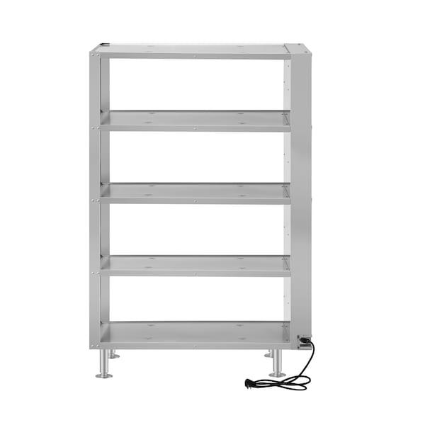 Koolmore Five-Shelve Commercial Take Out Warmer Cabinet with Touch Screen in Stainless-Steel, UL - KM-WSC-T5