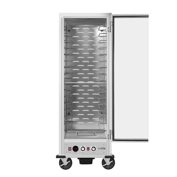 Koolmore 33 in. Commercial Insulated Heated Holding/Proofing Cabinet with Glass Door and Wire Racks - KM-CHP36-WIGL
