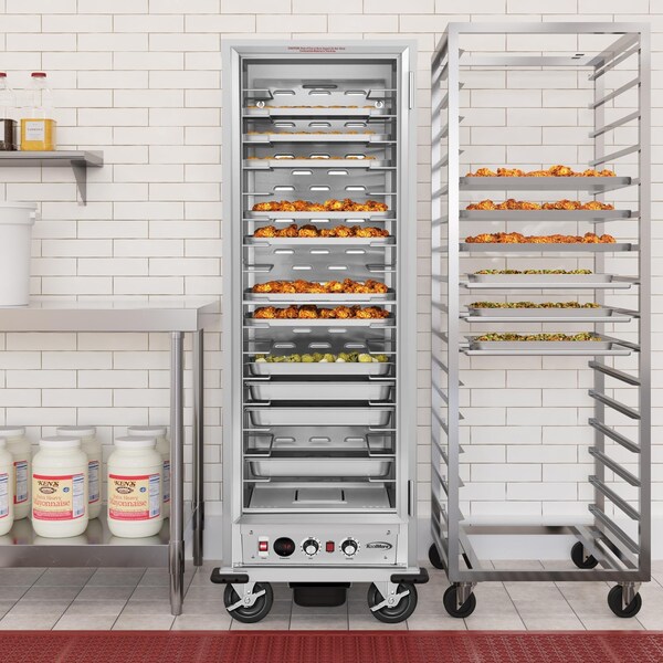 Koolmore 33 in. Commercial Insulated Heated Holding/Proofing Cabinet with Glass Door and Wire Racks - KM-CHP36-WIGL
