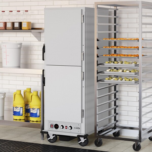 Koolmore 33 in. Commercial Insulated Heated Holding/Proofing Cabinet with 32-Pan Capacity Solid Dutch Doors - KM-CHP36-SIDD