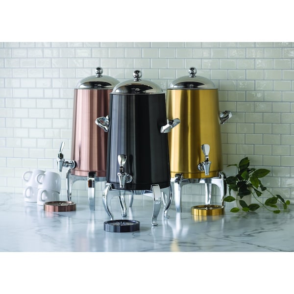 Service Ideas Flame Free Thermo-Urn Vintage Gold Regal Style Vacuum Insulated Urn, 3 Gallon - URN30VVGRG