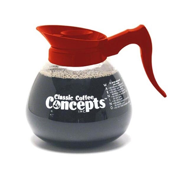Classic Concepts 12 Cup Glass Decanter, Orange - CL451845