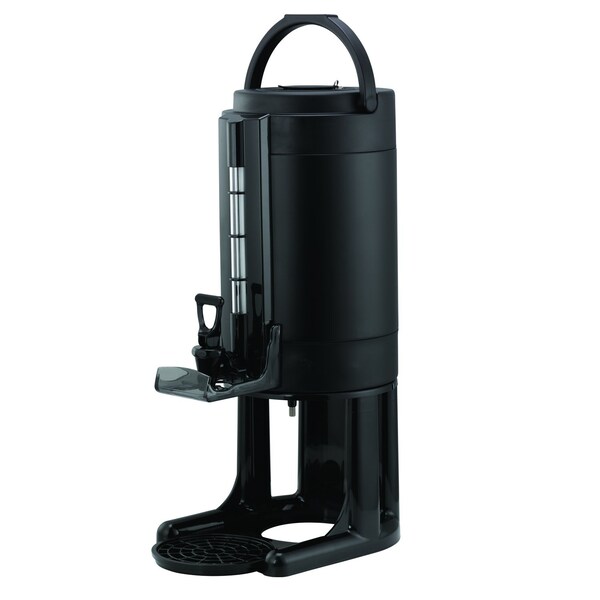 Service Ideas Universal Thermal Container, Stainless Vacuum Insulated, 1.5 Gallon, Black - GIU15GV2BLK