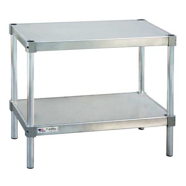 New Age Industrial Fixed Work Table, Aluminum, 18" W, 18" D - 21824ES24P