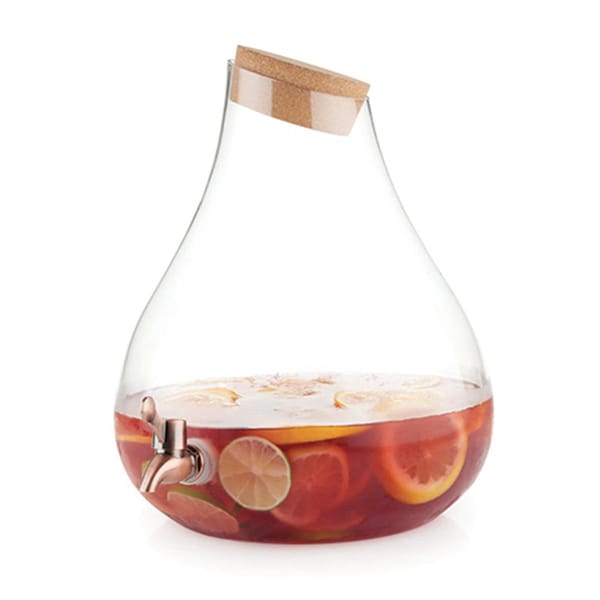 Twine Country Cottage Pearl Beverage Dispenser, Clear - 3837