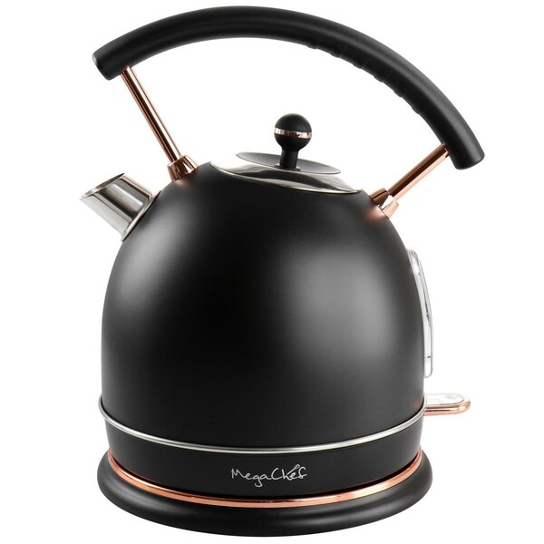 Megachef 1.8 Liter Half Circle Electric Tea Kettle in Matte Black - MG-KTL1950B