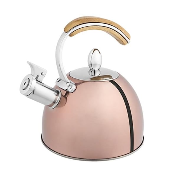 1 True 5480 70 oz Presley Tea Kettle; Rose Gold - 5480