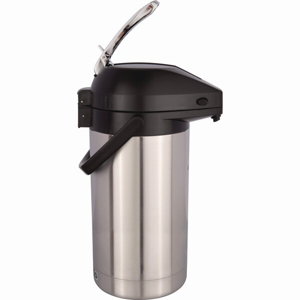 Bunn Lever Action Airpot, 3 Liter, Stainless Steel/Black - 32130