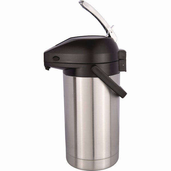 Bunn Lever Action Airpot, 3 Liter, Stainless Steel/Black - 32130