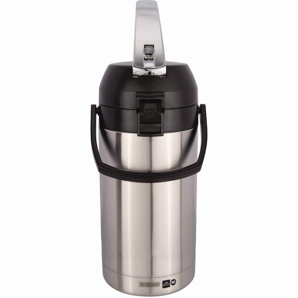 Bunn Lever Action Airpot, 3 Liter, Stainless Steel/Black - 32130