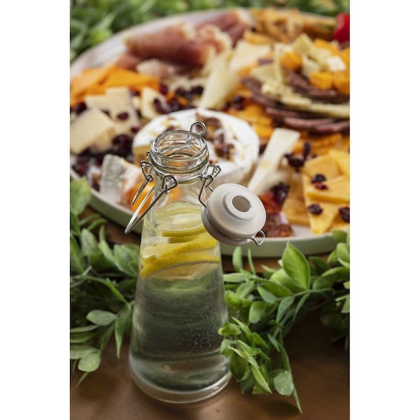 Tablecraft Round Resealable Carafe, Clr Glass, 17 oz - 10725