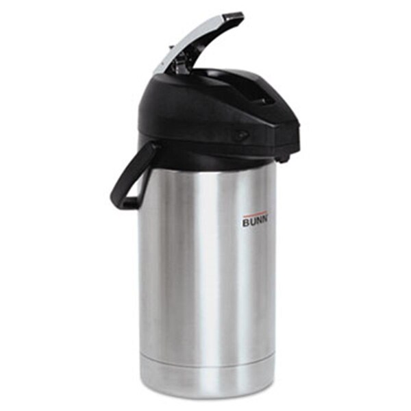 Bunn Lever Action Airpot, 3 Liter, Stainless Steel - AIRPOT30