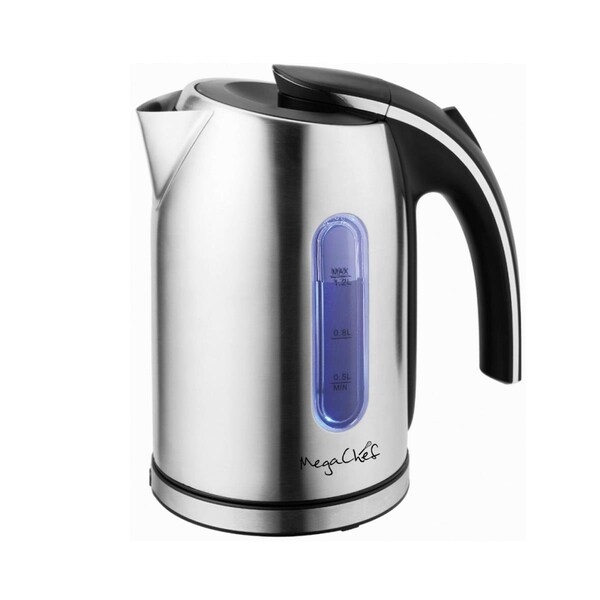 Megachef 1.2 Litre Stainless Steel Electric Tea Kettle - MGKTL-1215