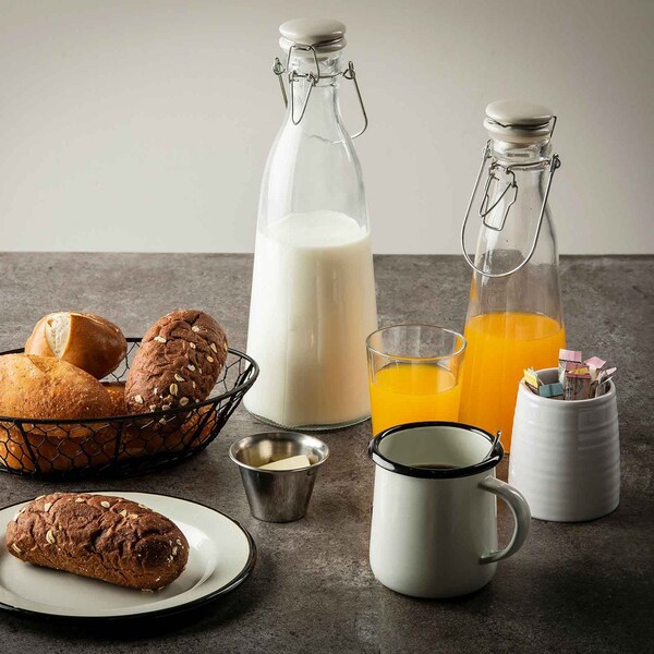 Tablecraft Round Resealable Carafe, Clr Glass, 34 oz - 10726