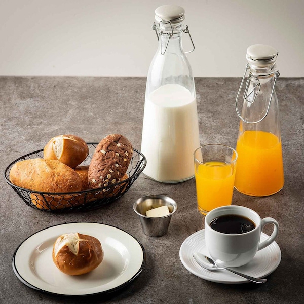 Tablecraft Round Resealable Carafe, Clr Glass, 34 oz - 10726