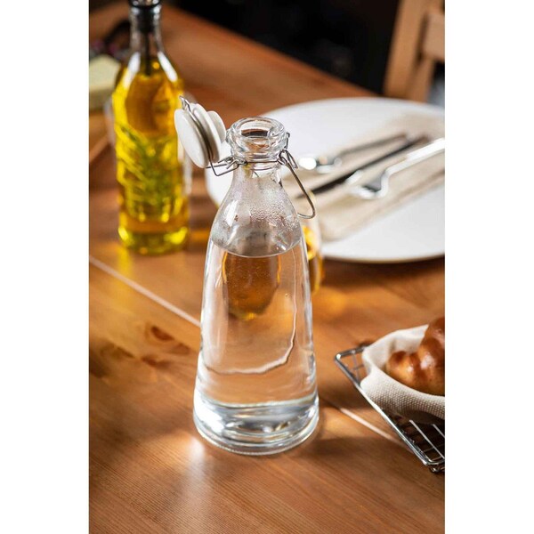 Tablecraft Round Resealable Carafe, Clr Glass, 34 oz - 10726