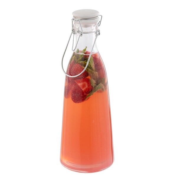 Tablecraft Round Resealable Carafe, Clr Glass, 34 oz - 10726