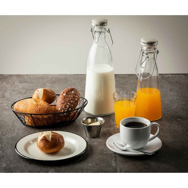 Tablecraft Round Resealable Carafe, Clr Glass, 34 oz - 10726