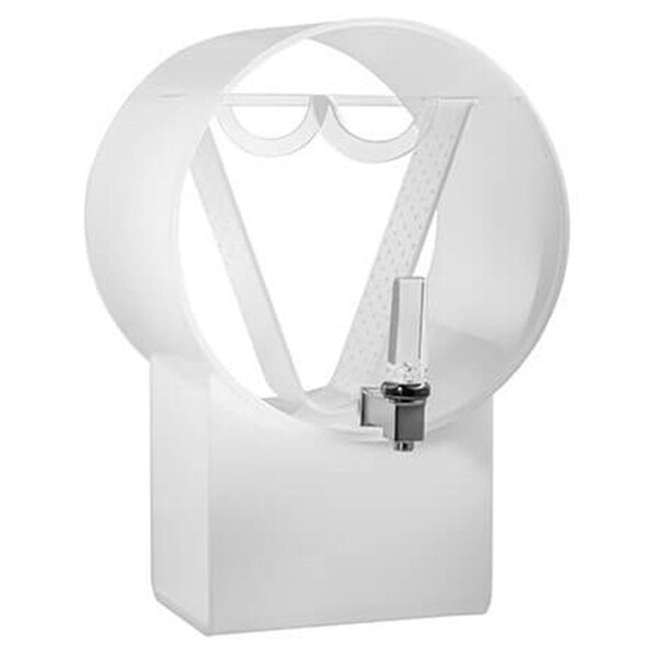 Rossetto Rosseto  3 gal Lucid Acrylic Barrel Beverage Dispenser - LD174