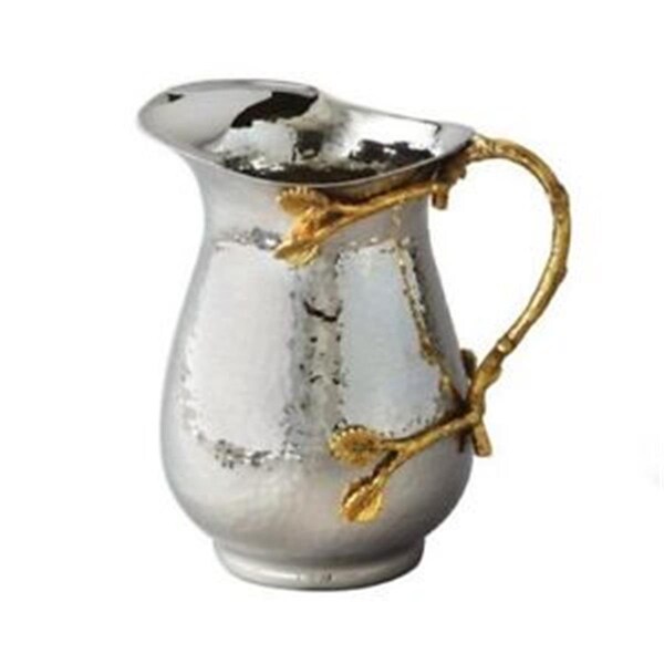 Auric 7.5 in. Golden Vine Hammered Pitcher - AU799845