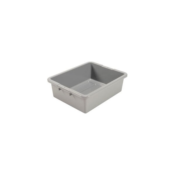 Quantum Storage Systems GEC, NSF Plastic Bus Tub, 21-1/2L x 17-3/4W x 7H, Gray - GLFSB-22177RGYNB