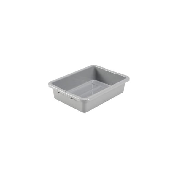 Quantum Storage Systems GEC, NSF Plastic Bus Tub, 20L x 15W x 5H, Gray - GLFSB-20155RGYNB