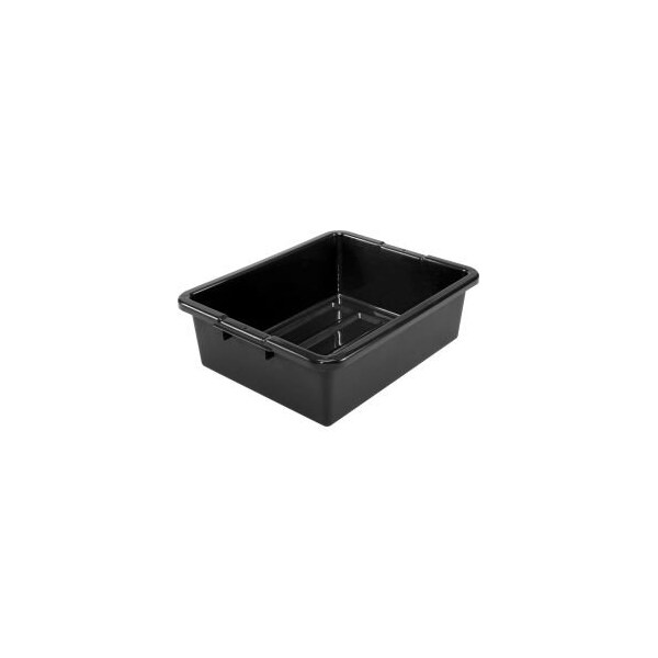 Quantum Storage Systems GEC, NSF Plastic Bus Tub, 21-1/2L x 17-3/4W x 7H, Black - GLFSB-22177RBRNB
