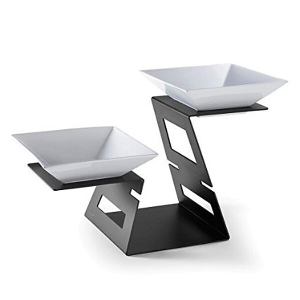 Rosseto Serving Solutions Swan - Multi-Level System- Black Matte Powder Coated Steel Finish - SM220