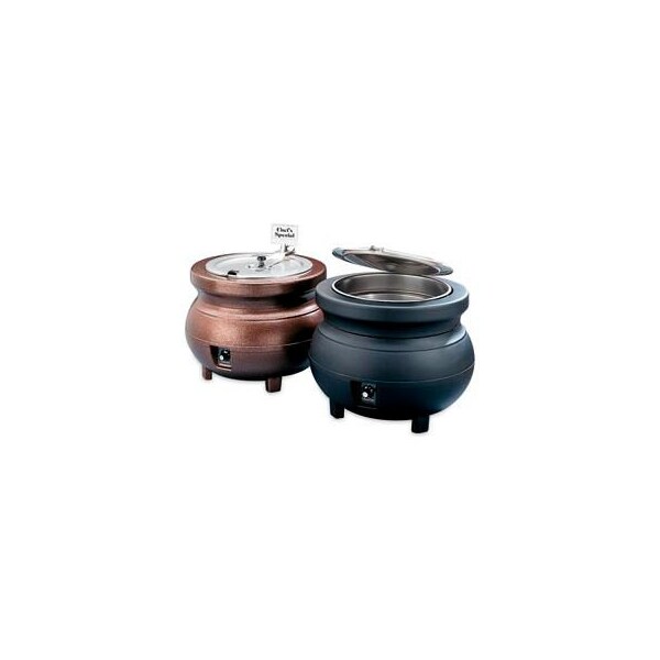 Vollrath Co VollrathÂ CayenneÂ - Colonial Kettles 11 Qt. Black Warmer W/ Package - 72165