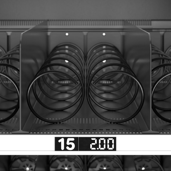 Koolmore Refrigerated Vending Machine 48 Slots Featuring 49 Inch Touch Display, Bills, Coins, CC Reader - KM-VMRWT-48BCR