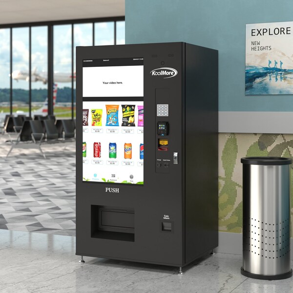 Koolmore Refrigerated Vending Machine 48 Slots Featuring 49 Inch Touch Display, Bills, Coins, CC Reader - KM-VMRWT-48BCR