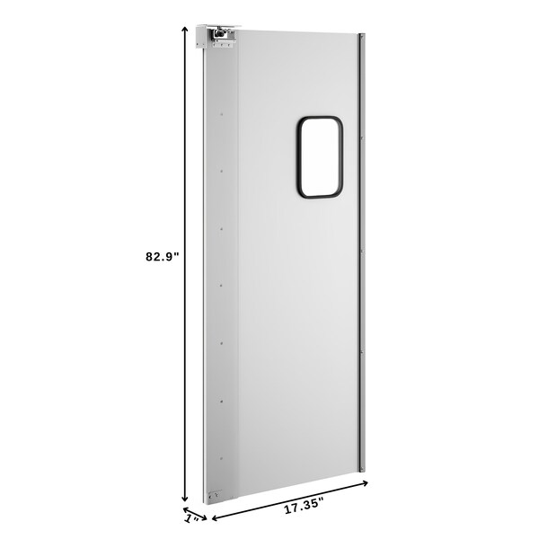 Koolmore Commercial Single Aluminum Swinging Traffic Door - 36 In. x 84 In. Door Opening - KM-SWD36