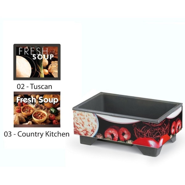 Vollrath Co Vollrath, Full-Size Soup Merchandiser Base W/ Menu Board, 120 Volt - 720200103