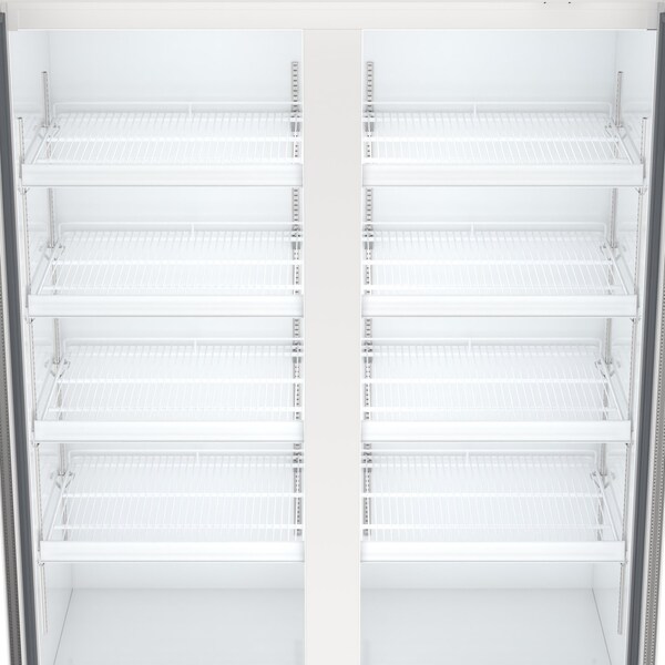 Koolmore 47 in. Commercial 2-Glass Door Merchandiser Refrigerator, 29 cu. ft. in White KM-MDR-2GD-47 - KM-MDR-2GD-47