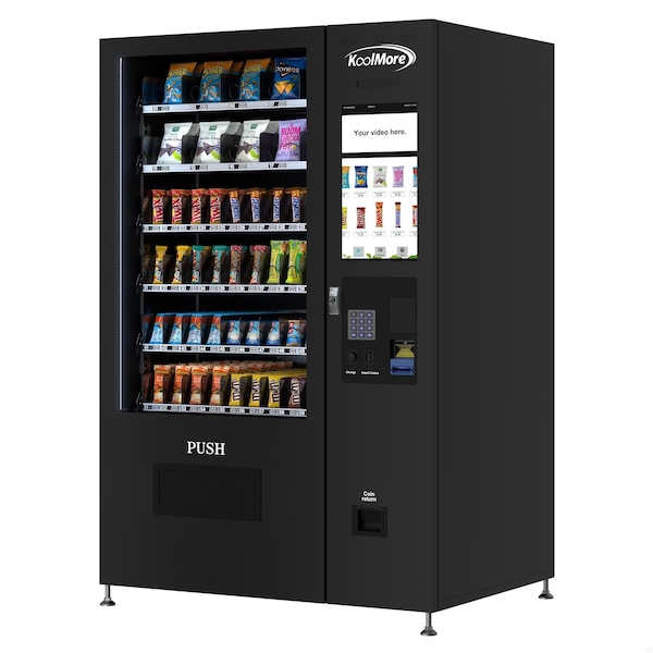 Koolmore Non-Refrigerated Snack Vending Machine with 60 Slots, Coin and Bill Acceptor, 22 Inch Touch Screen - KM-VMNT-50-BC