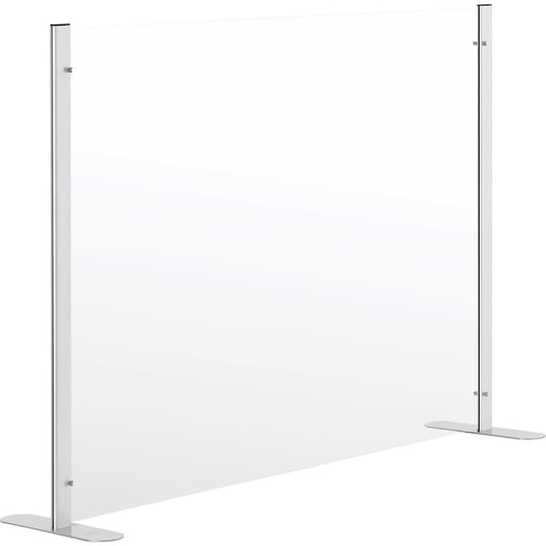 Interion By Global Industrial Interion Acrylic Cashier Shield, 48inL x 36inH, Clear - 695949
