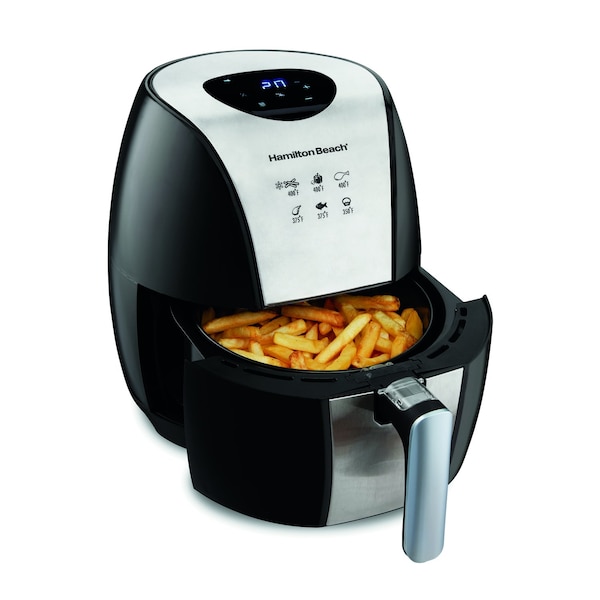 Hamilton Beach Hamilton Beach Black/Silver 3.4 qt Programmable Digital Air Fryer - 35065